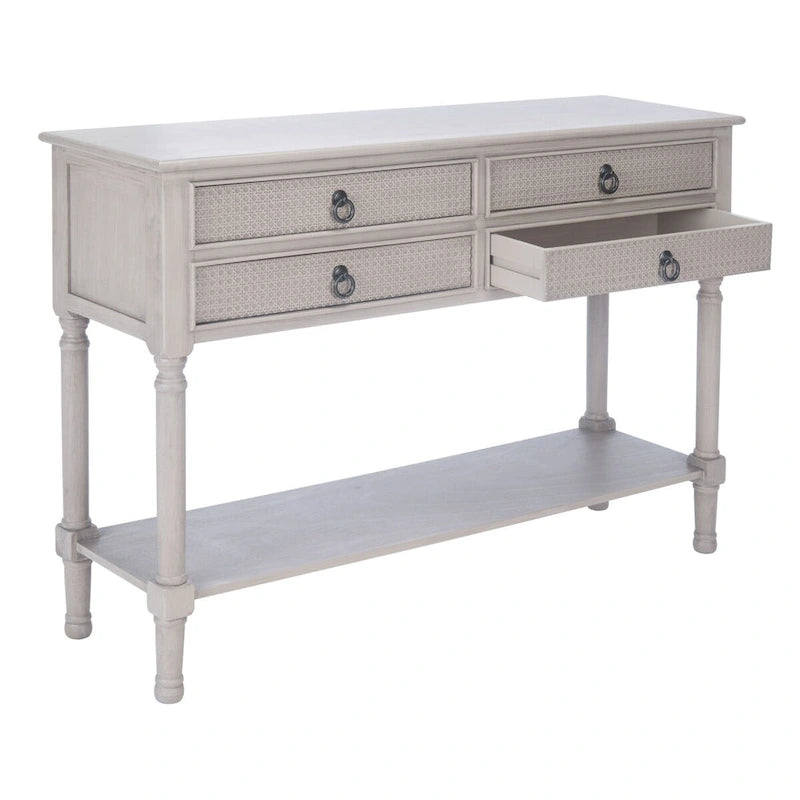 4-Drawer Console Table - 42 W x 13 L x 29.5 H - 42Wx13Dx30H