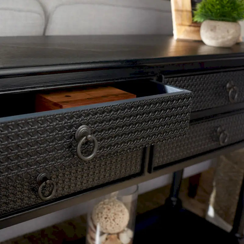4-Drawer Console Table - 42 W x 13 L x 29.5 H - 42Wx13Dx30H