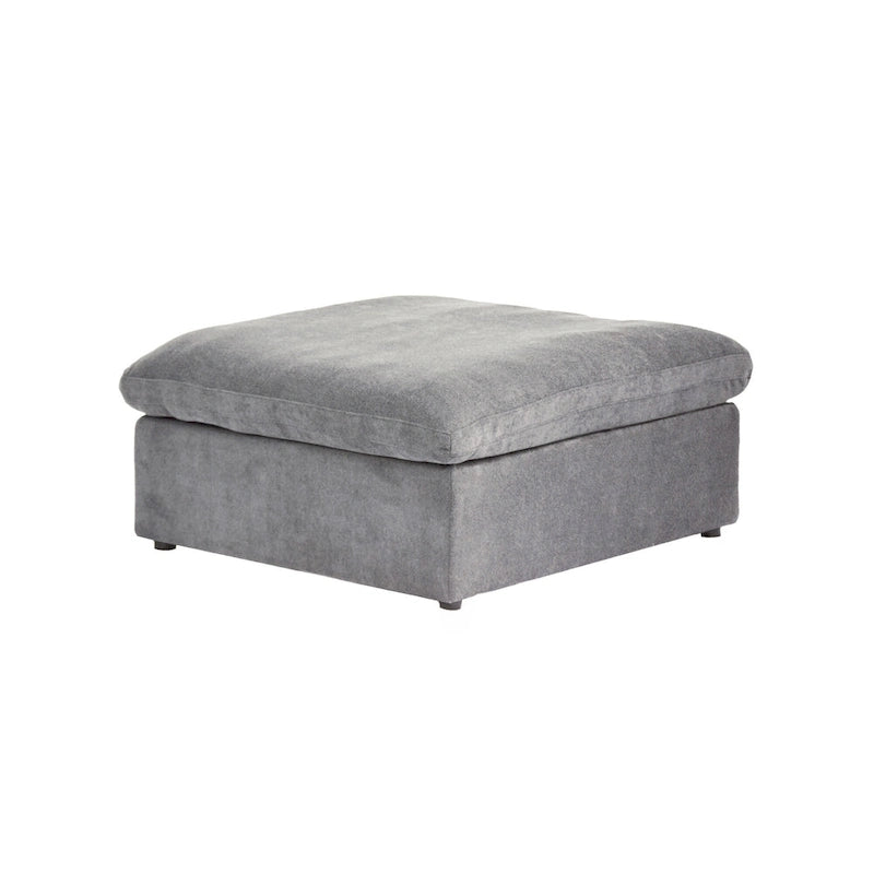 Down Filled Corner Sectional Sofa 5-seats Couch with Ottoman