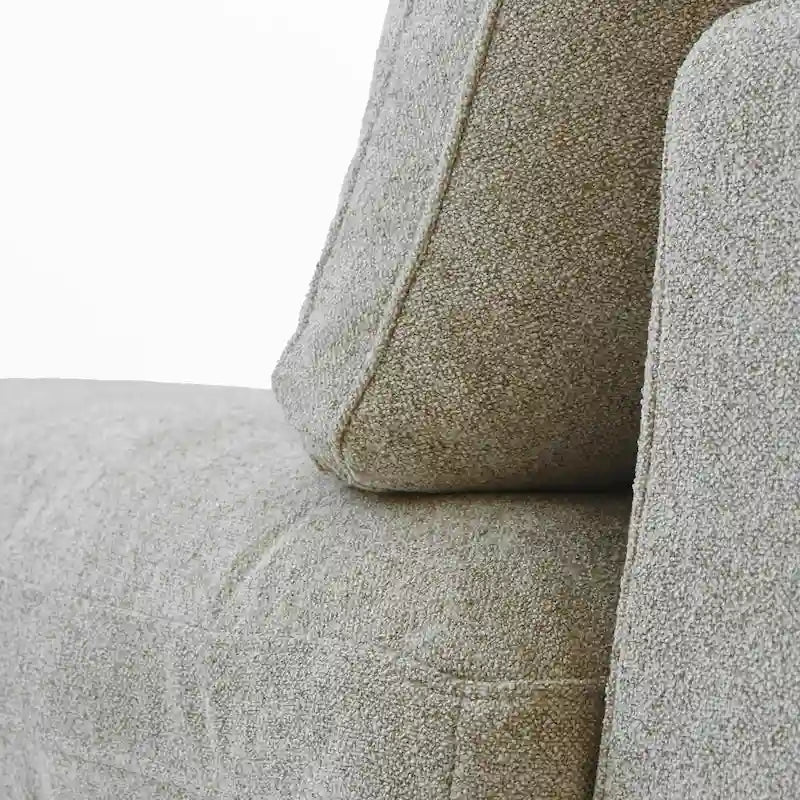 Down Filled Corner Sectional Sofa 5-seats Couch with Ottoman