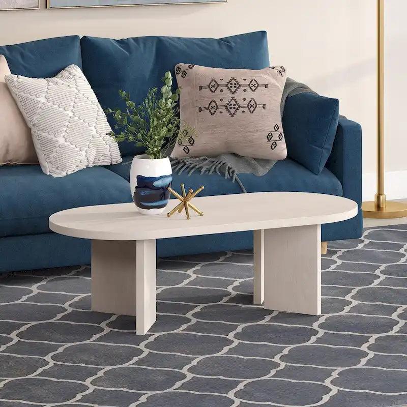48 Wide Oval Coffee Table - 47.63 Wide