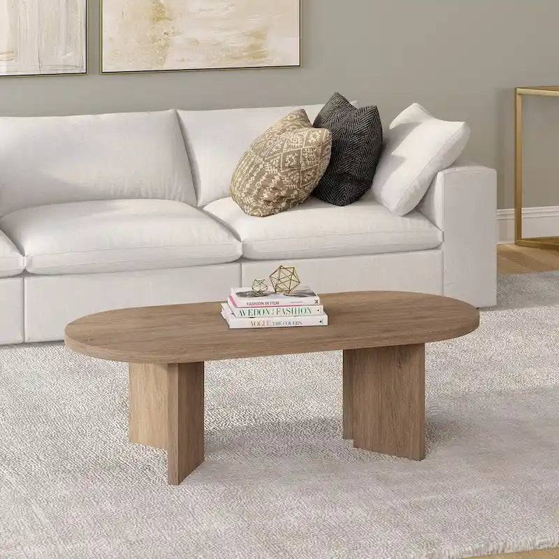 48 Wide Oval Coffee Table - 47.63 Wide