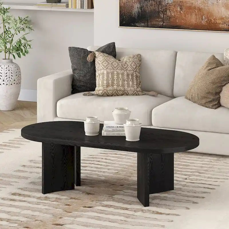 48 Wide Oval Coffee Table - 47.63 Wide