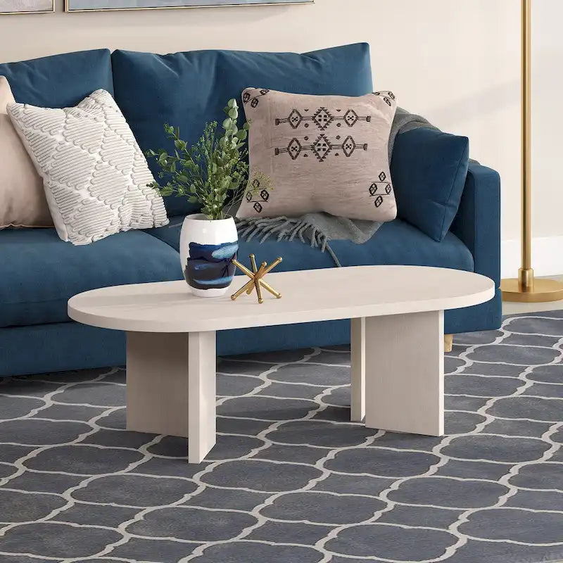48 Wide Oval Coffee Table - 47.63 Wide
