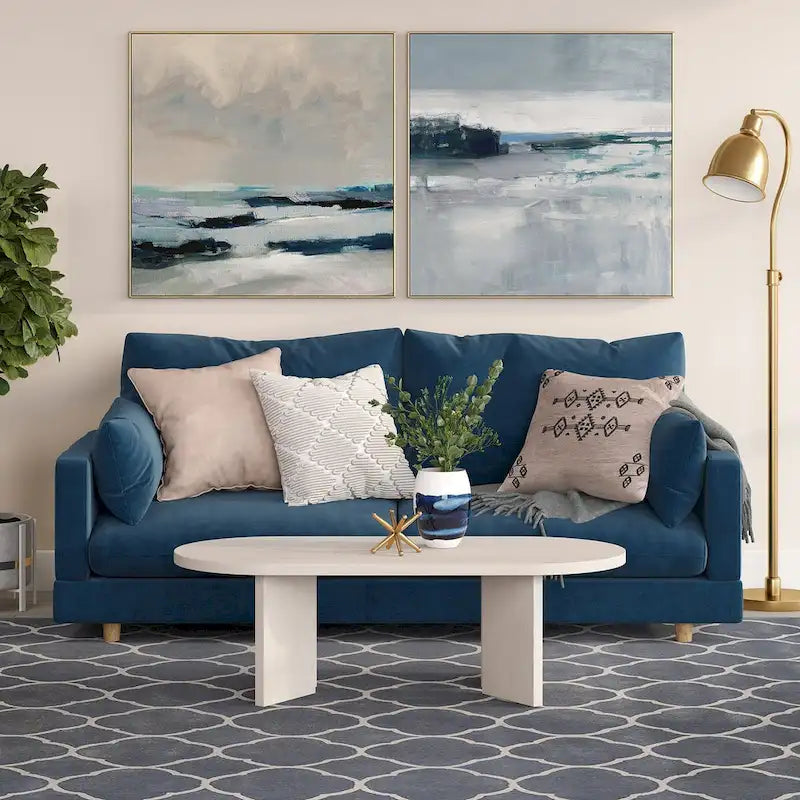 48 Wide Oval Coffee Table - 47.63 Wide