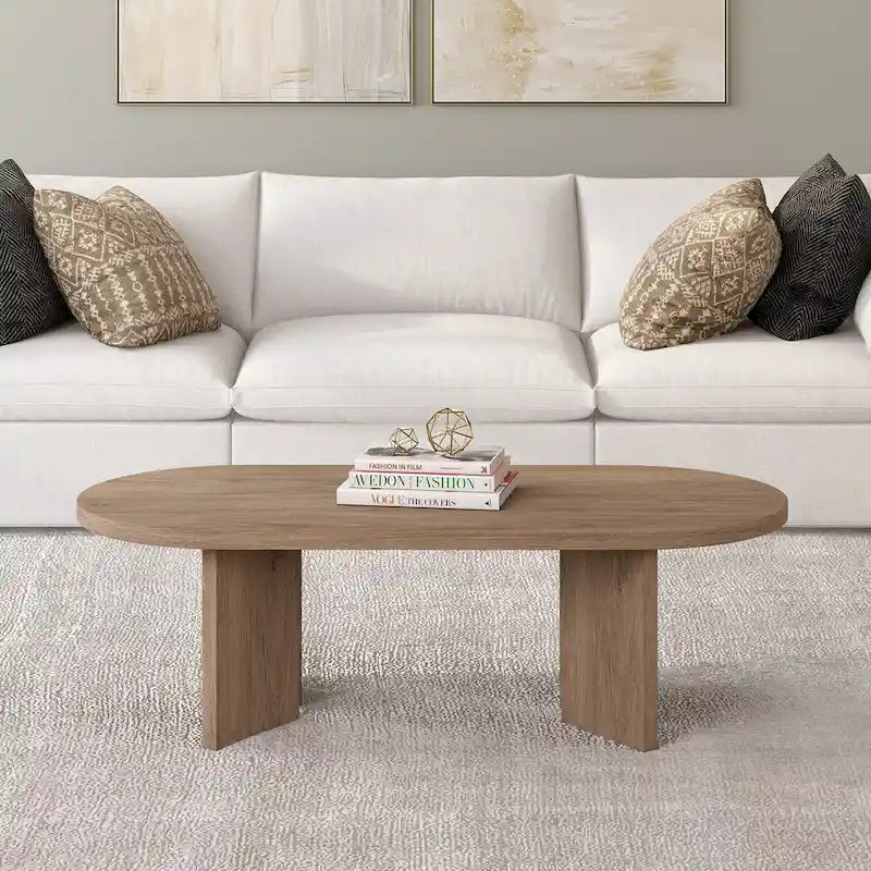 48 Wide Oval Coffee Table - 47.63 Wide